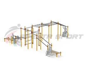 Купить Спортивный комплекс для инвалидов-колясочников WRK-D23_76mm в Сортавале 