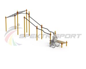 Купить Спортивный комплекс для инвалидов-колясочников WRK-D22_76mm в Сортавале 